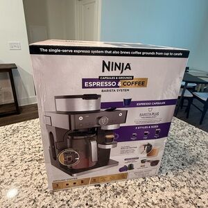 Ninja Espresso & Coffee Barista System - Black and Silver